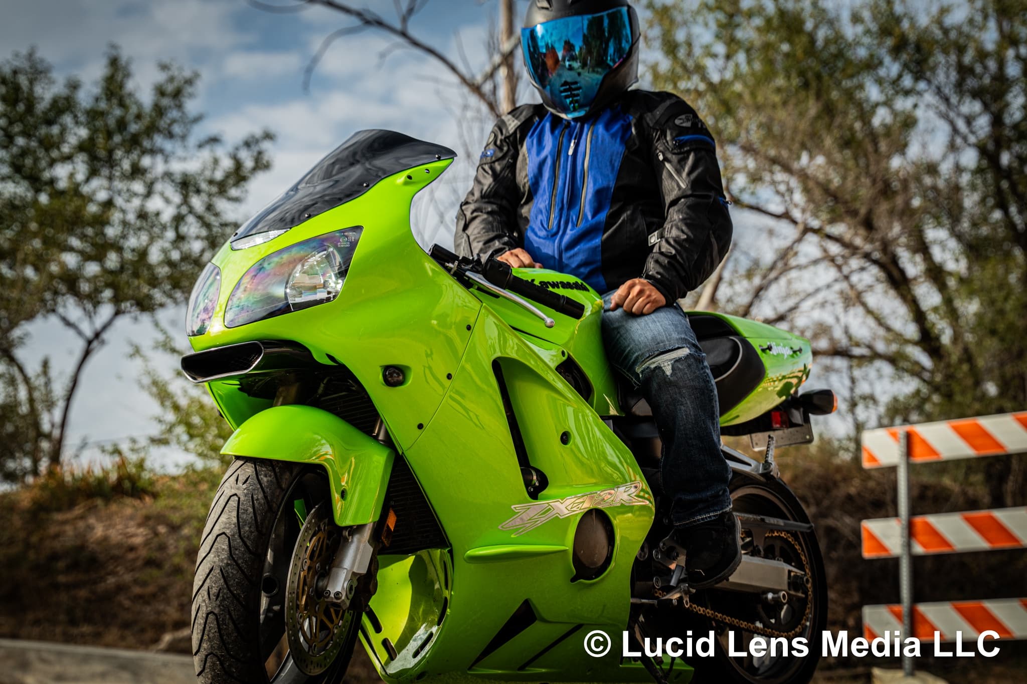 Green Ninja Bike and Rider